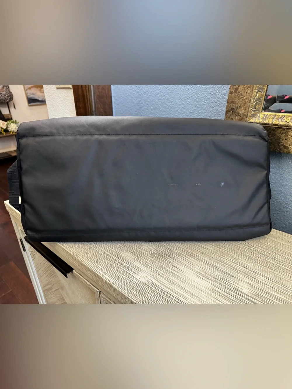Under Armour Black Duffel with White Logo - Men's Travel Gym Bag